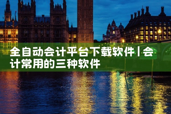 全自动会计平台下载软件