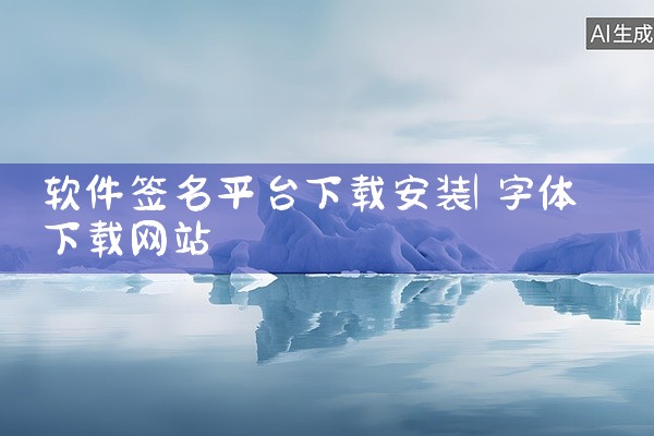 软件签名平台下载安装