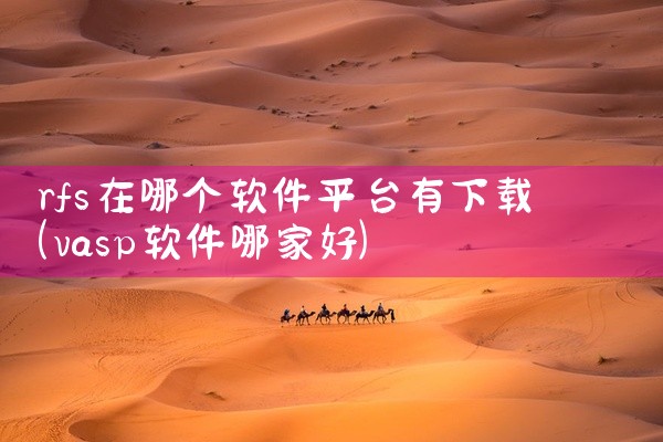 rfs在哪个软件平台有下载