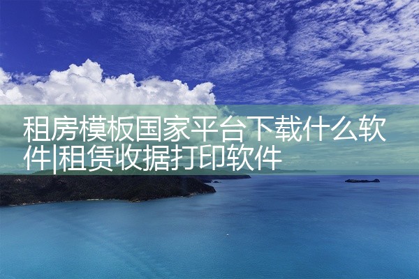租房模板国家平台下载什么软件