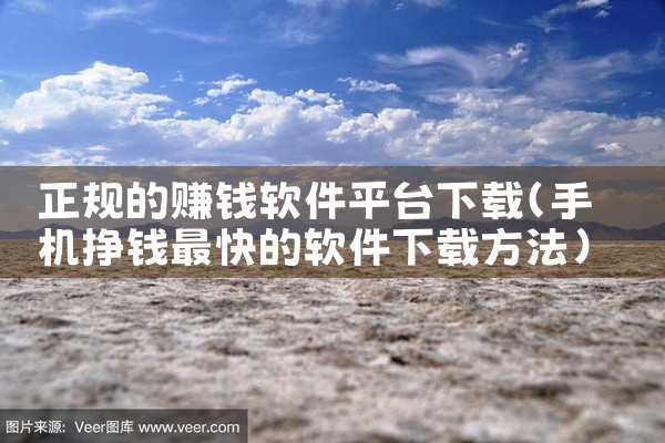 正规的赚钱软件平台下载