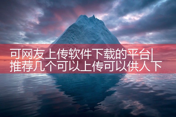 可网友上传软件下载的平台