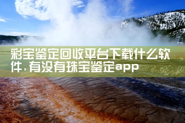 彩宝鉴定回收平台下载什么软件